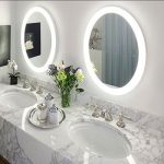 Amazon.com - Round LED Lighted Wall Mount Vanity Bathroom Mirror .