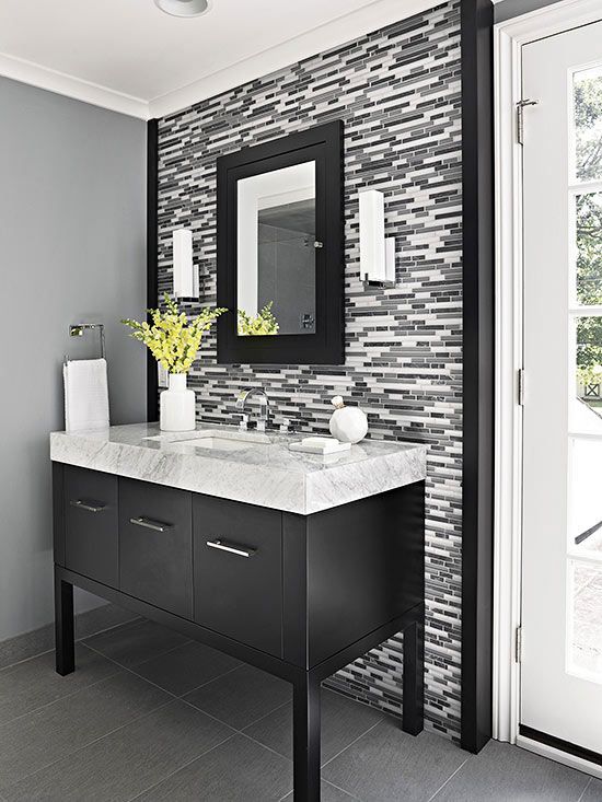 Single Vanity Design Ideas | Modern bathroom cabinets, Diy .