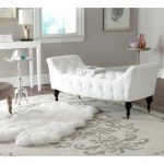 Shop Safavieh En Vogue Georgette White Bench - 57.1" x 23.2" x .