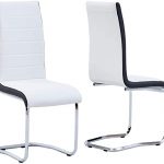 Amazon.com - Modern Dining Chairs Set, Grey White Side Dining Room .