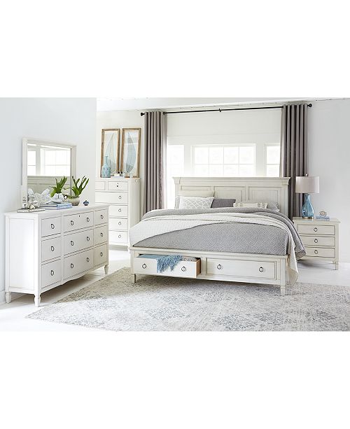 Furniture Sag Harbor White Bedroom Furniture Collection, 3 Piece .