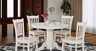 Amazon.com: 5 Pc small Kitchen Table and Chairs set-Round Table .