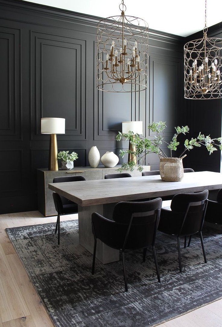 Black Dining Room Set Ideas