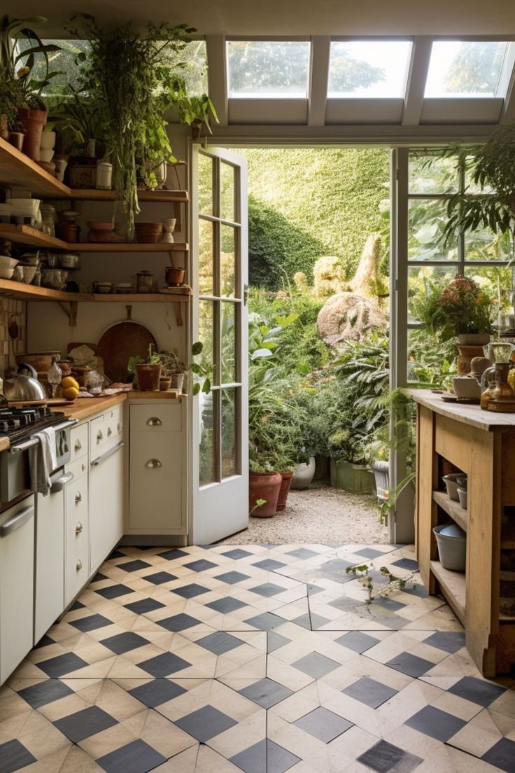 Kitchen Floors For A Picturesque House