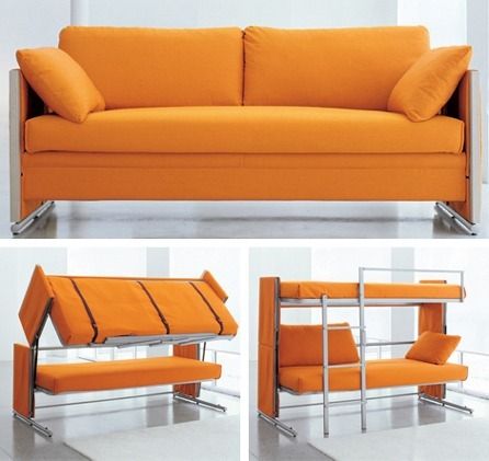 Modern Bunk Bed Couch for Higher  Functionality