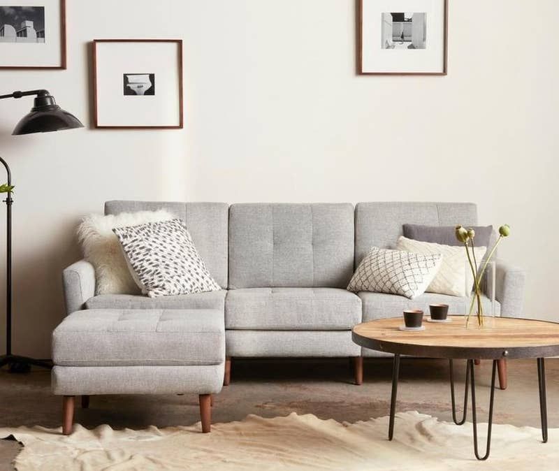 Small Couches Add Texture to Small Spaces  at Home