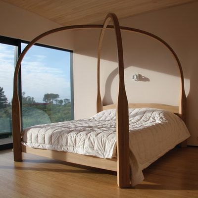 A four-poster bed to add elegance