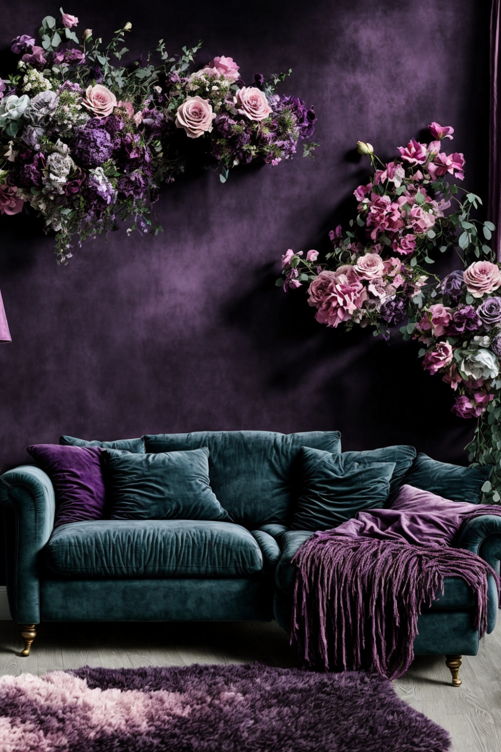 Purple Living Room Ideas for Trendy  Setting