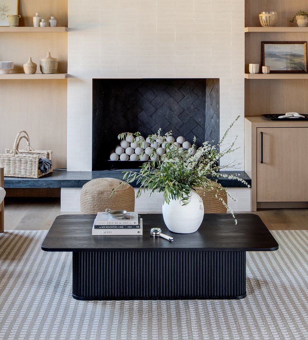 Black Coffee Table Makes a Trendy Choice