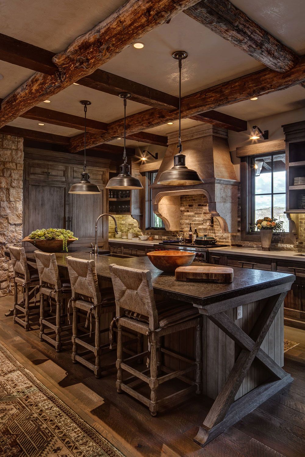 Country Kitchen Designs Made Easy with  natural Wood