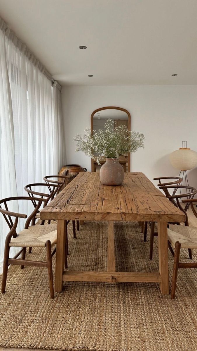 Jute Rug Dining Room