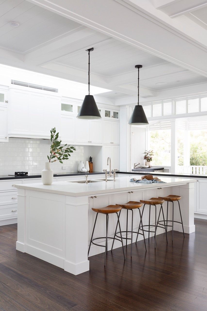 Beautiful White Kitchen Island