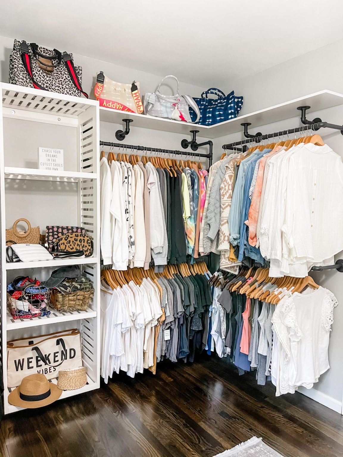 DIY Closet Makes Organizing More  Practical at Home