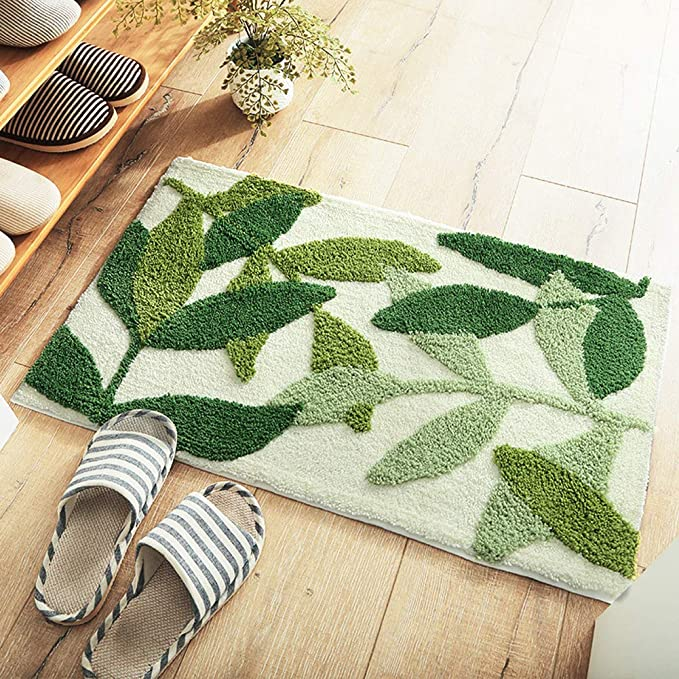 Working with green rug