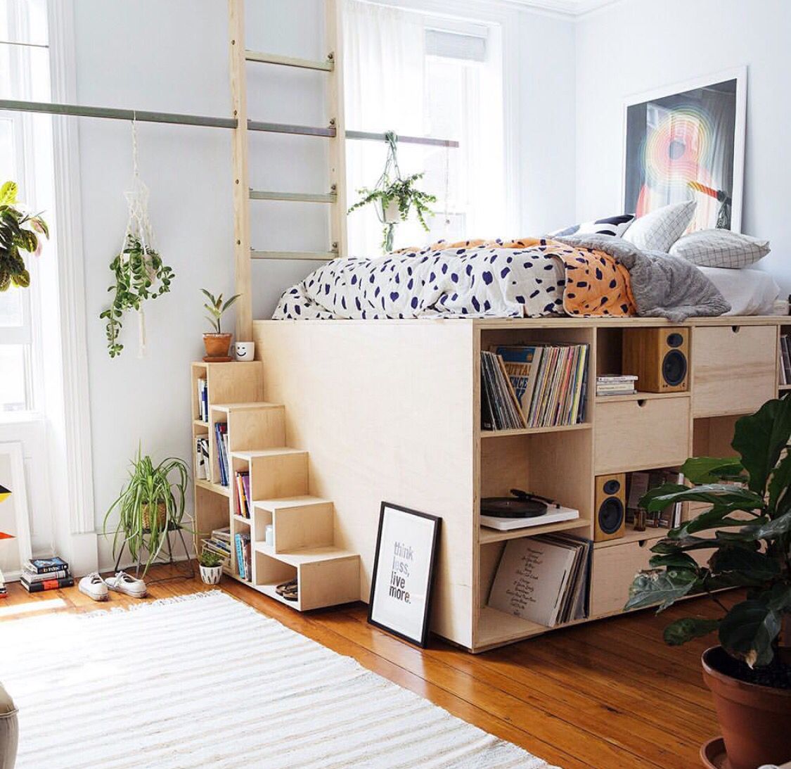 Platform Beds with Storage for a Neatly  Organized Bedroom