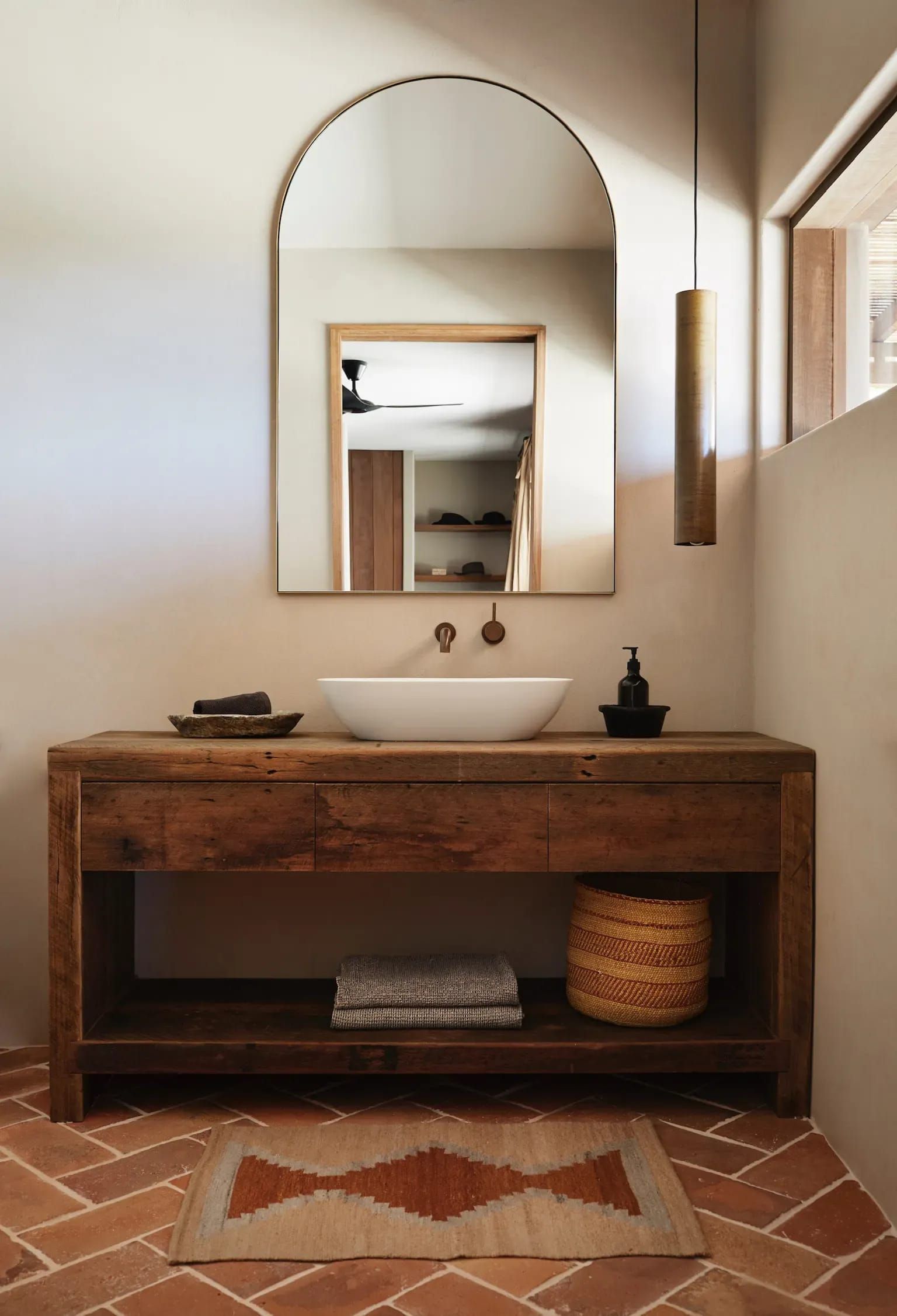 Rustic Bathroom Lighting