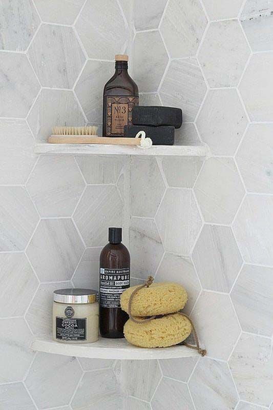 Appropriate use of shower shelves