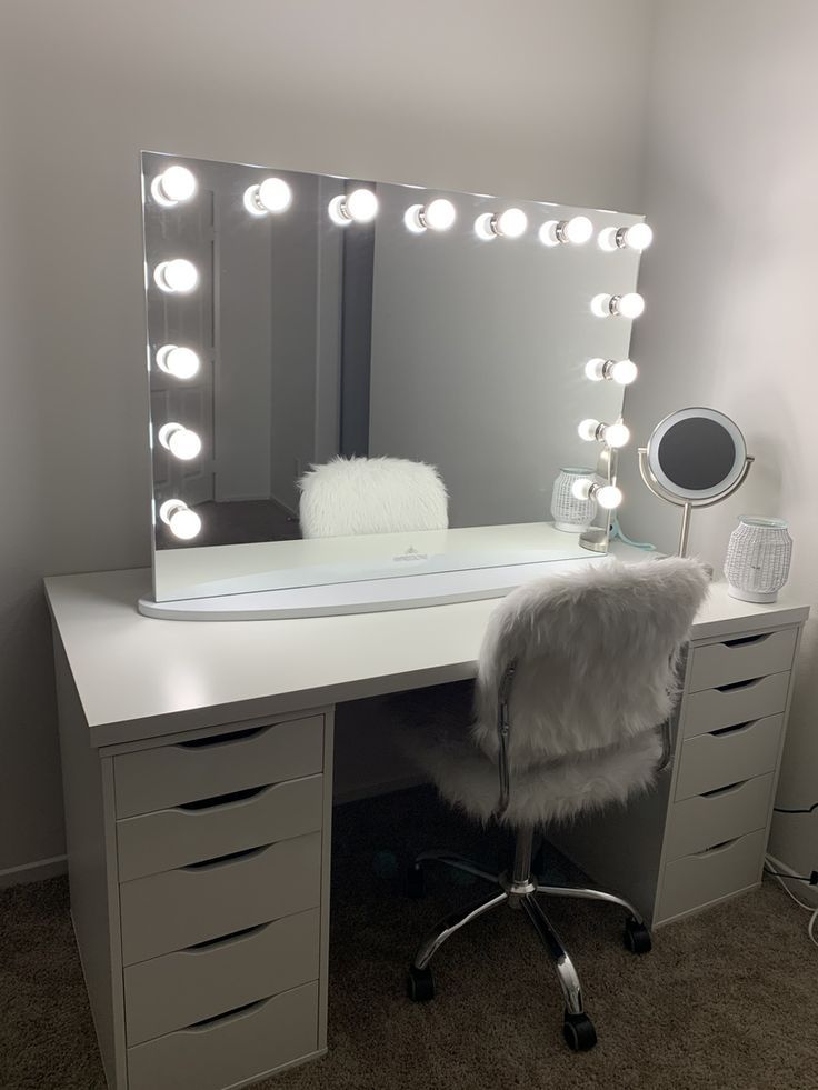 Vanity Mirror With Lights For Bedroom   With Flair