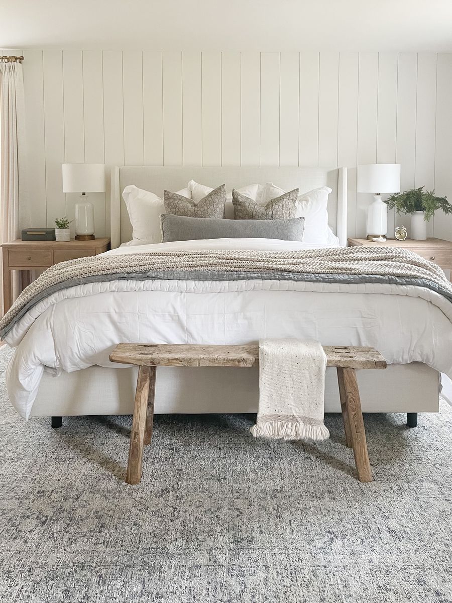 White Headboard for Added Comfort of Your  Bed