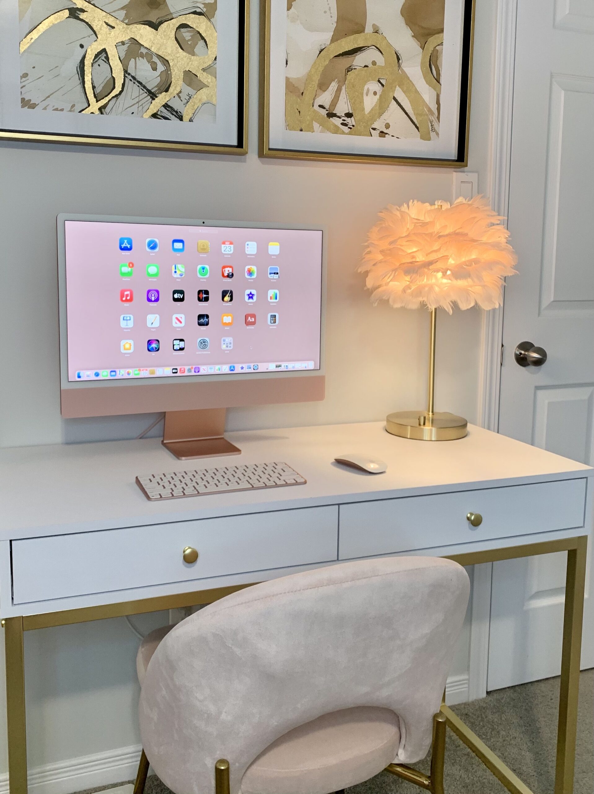 White Computer Desk Suits Your Home  Office