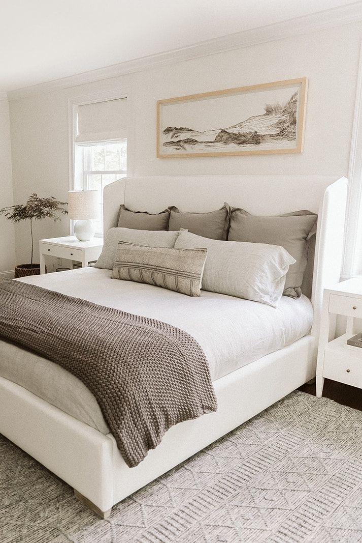White Headboard for Added Comfort of Your  Bed