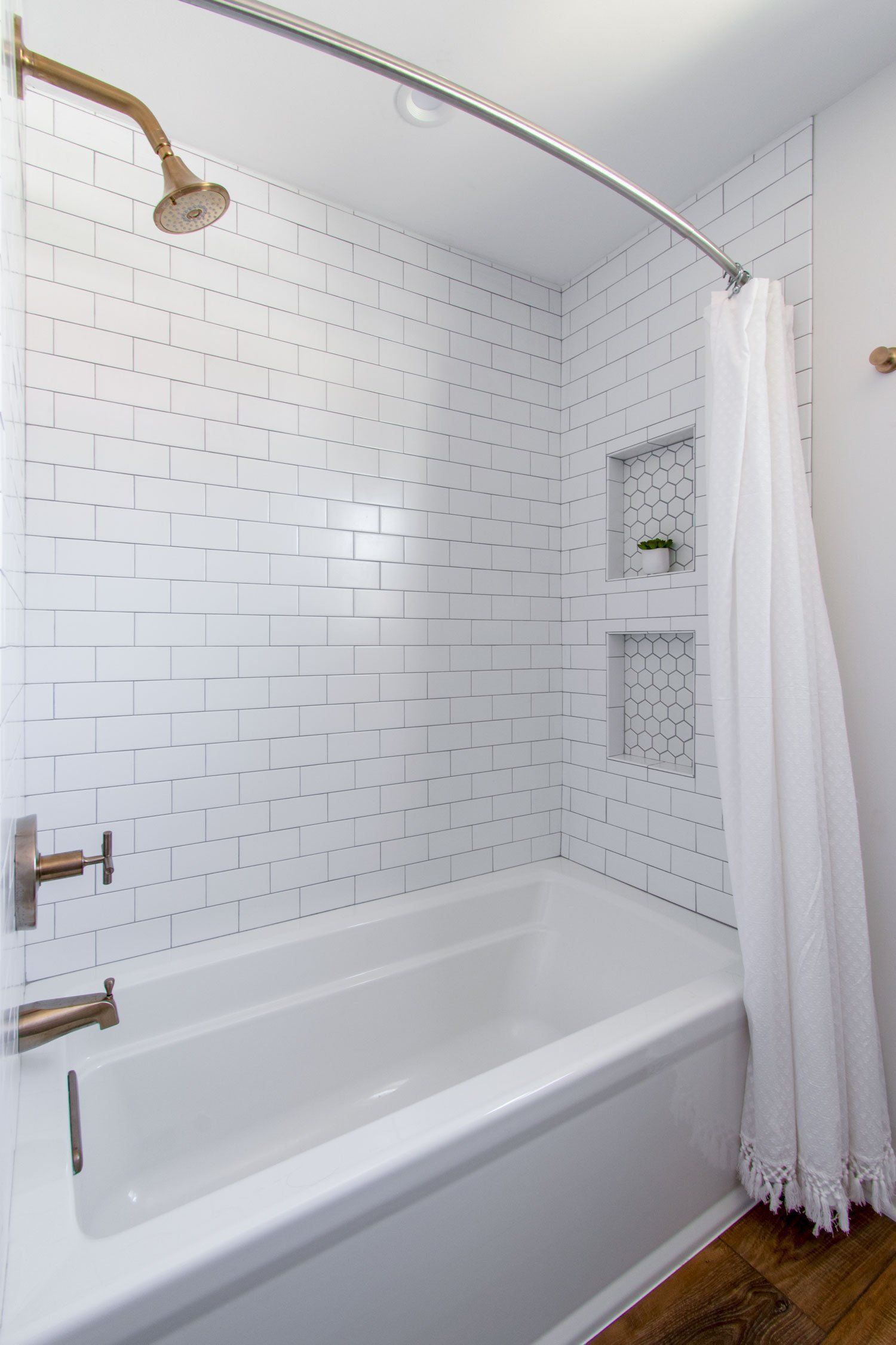 White Subway Tile Bathroom