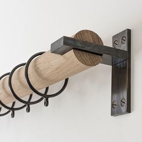 Wooden Curtain Poles for Adding Texture  to Your Windows