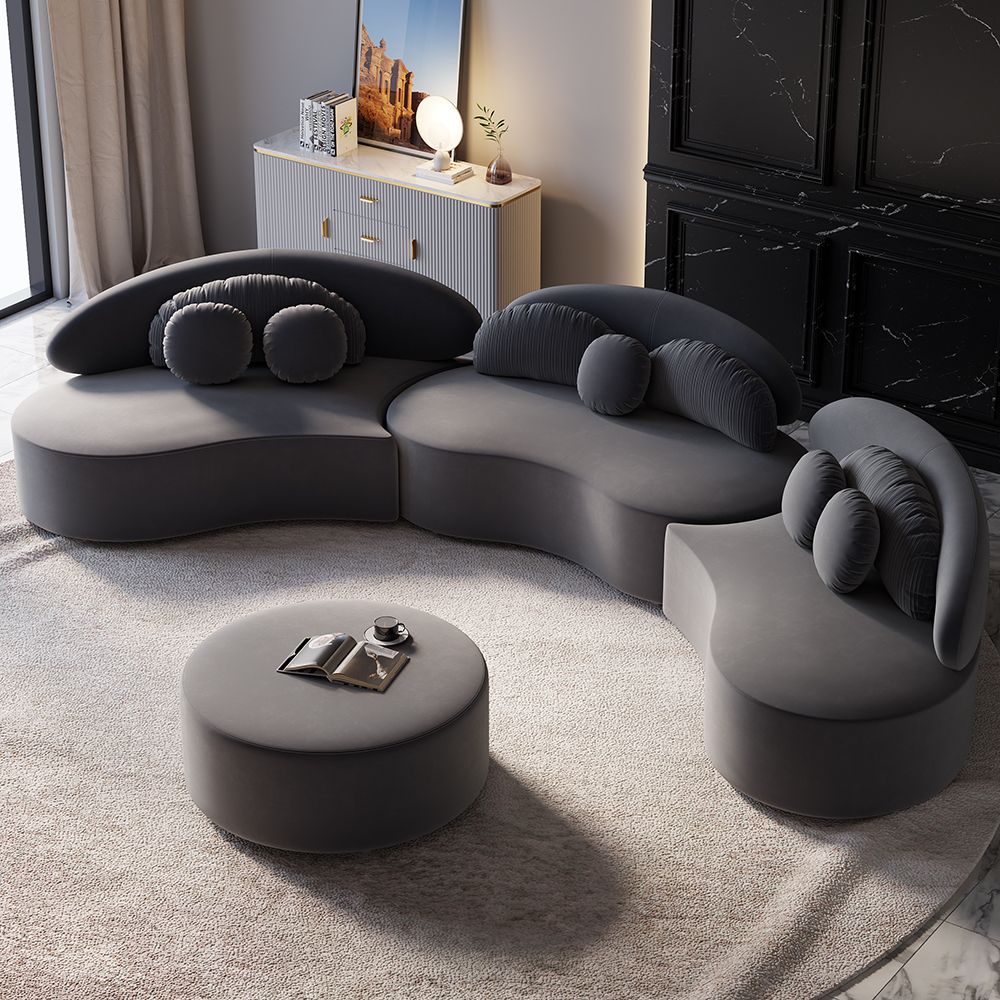 Gray Sectional Sofa for Chic and Modern  Living Room Design