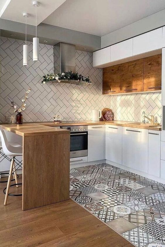 Kitchen Floors For A Picturesque House