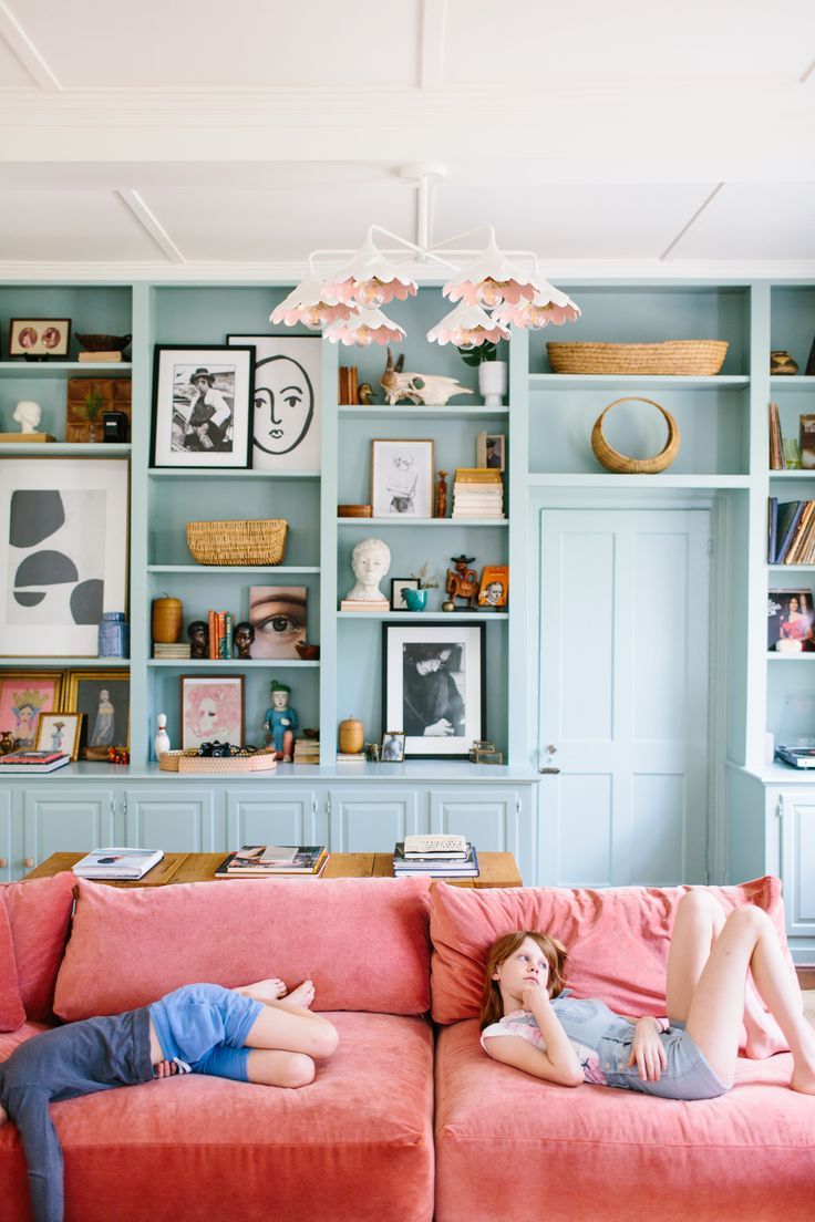 Powder Light Blue Living Room