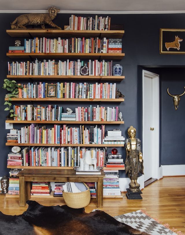 Floating Bookshelves for Modern Home  Setting