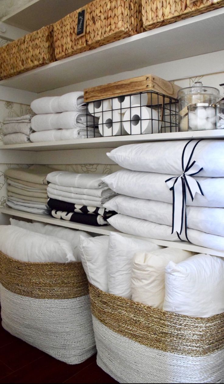 Linen Closet Organizing Ideas