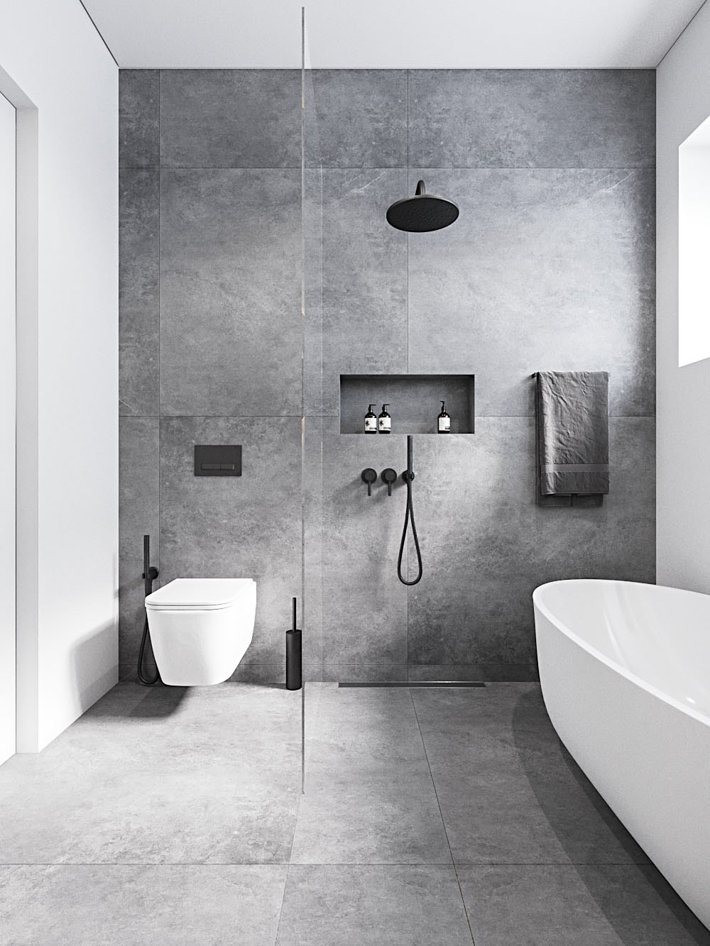 Grey Bathroom Tiles