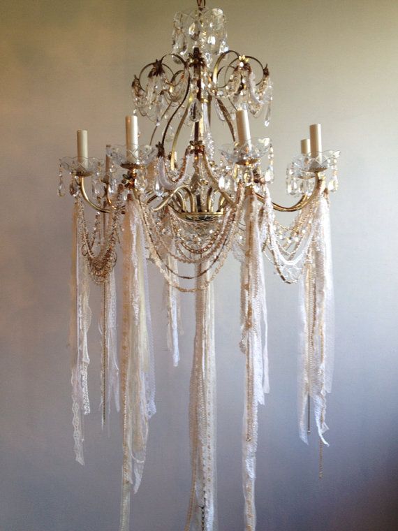 Shabby Chic Chandelier Adds Ambiance to  Your Room