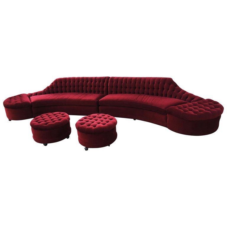 Red Sectional Sofa for Newly Wed Couples  Home