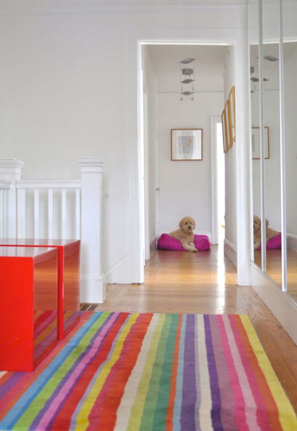 Striped Rug Adds to Your Home a Serene  Beauty