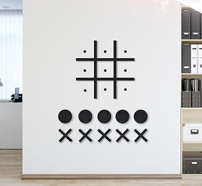 Interactive Fun: Magnetic Tic Tac Toe Game for Your Wall