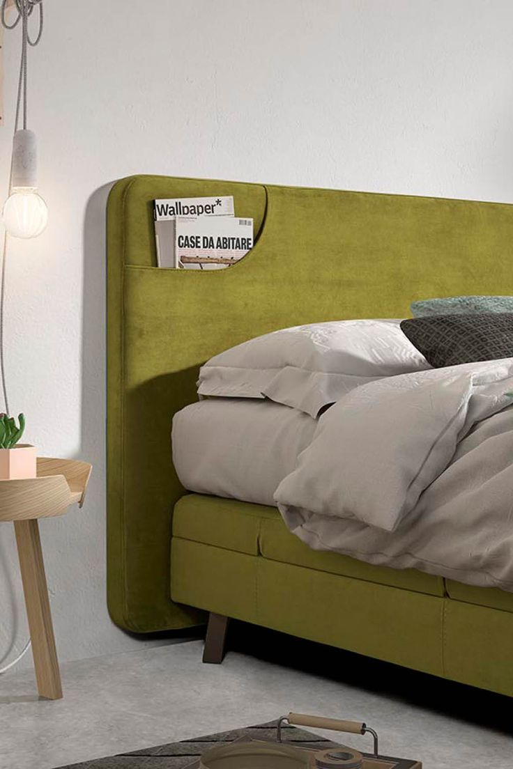 Practical Floating Headboard with Attached Nightstands