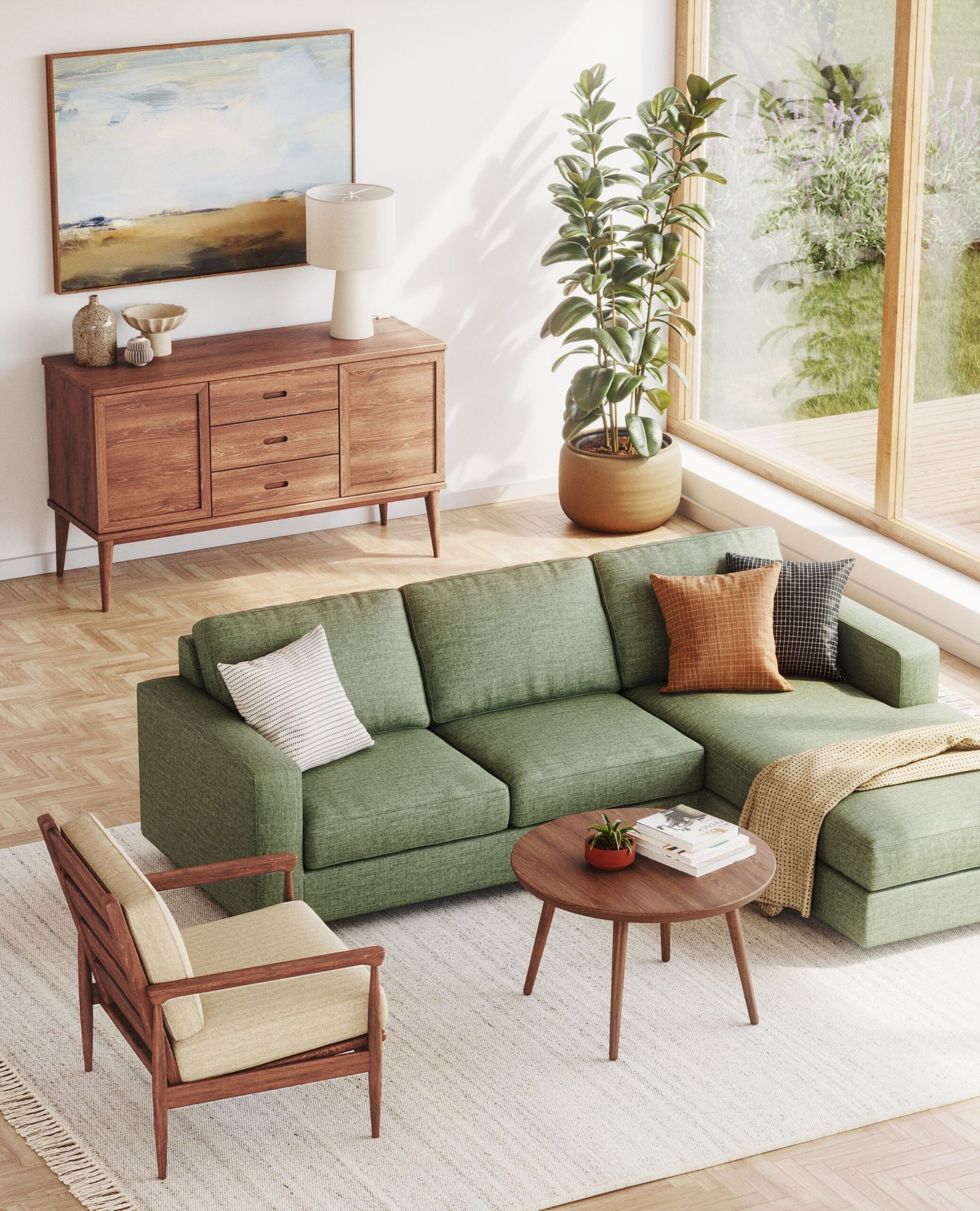 The Top Benefits of Owning a Green Sofa