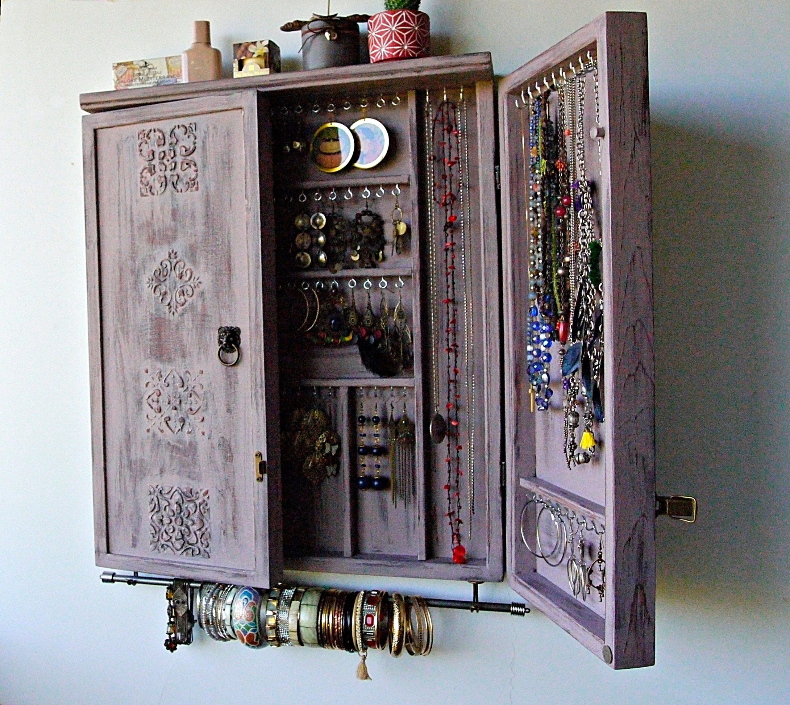 Jewelry Organizer with Doors for Better  Protection of Your Trinkets