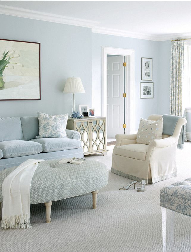 Powder Light Blue Living Room