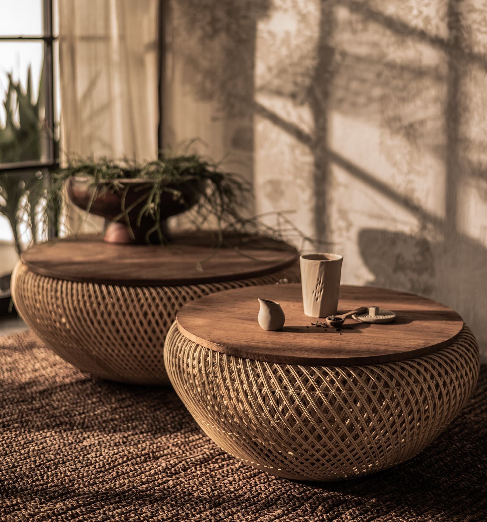 Rattan Coffee Table for Adding Texture to  Your Home