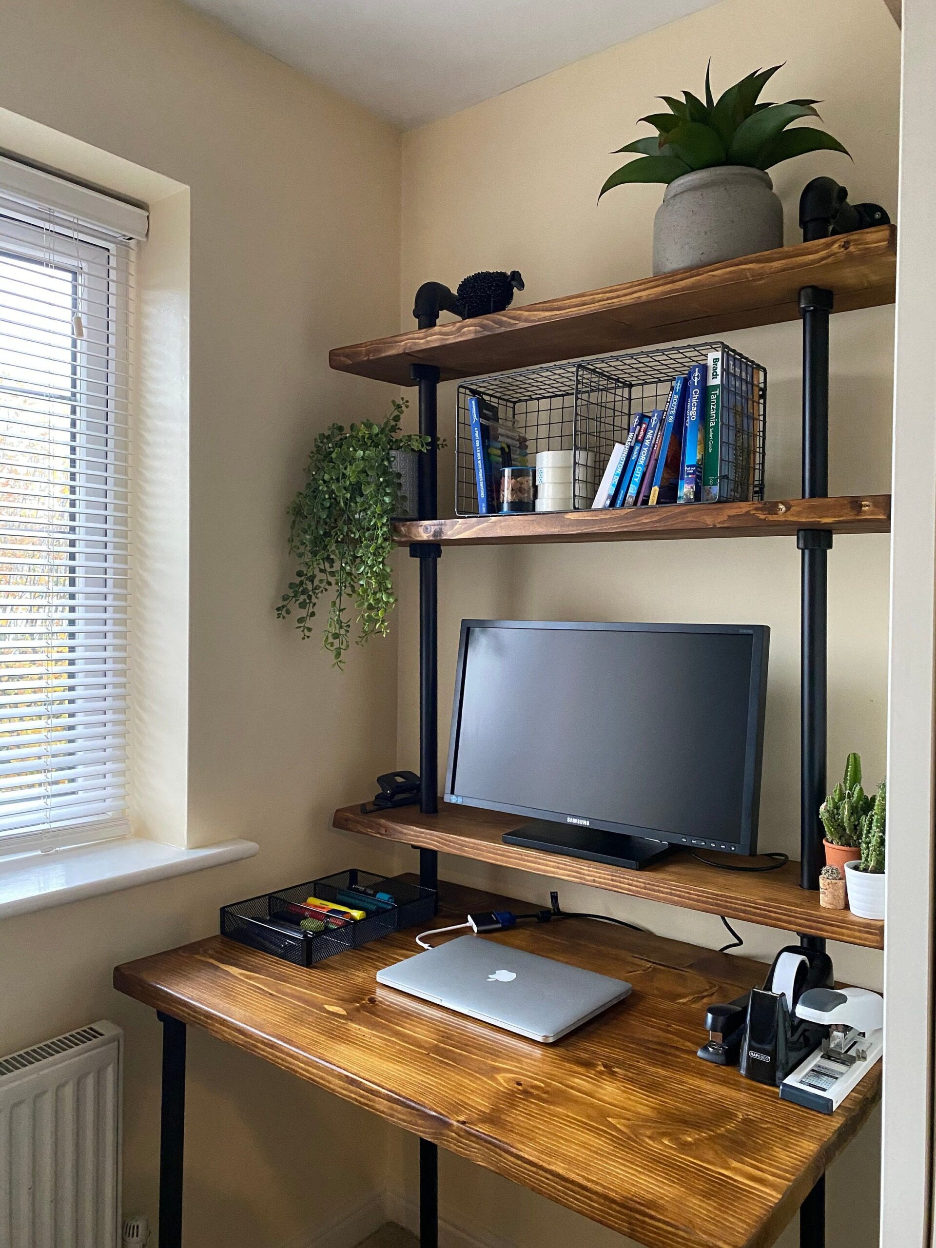 Rustic Desk for Warmth and Friendcliness  in Your Study