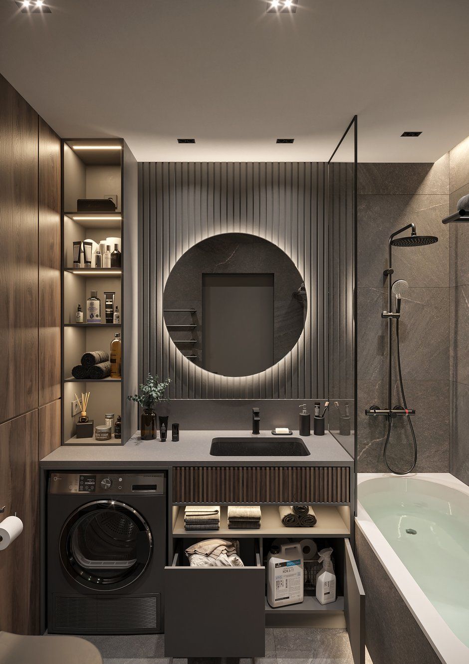 Choose the best small bathroom design for the makeover of the entire area
