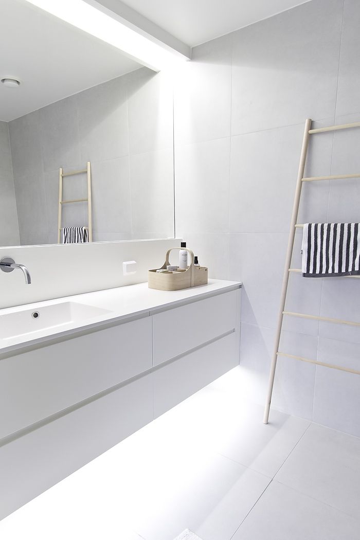 White Bathroom Cabinet Interior Space