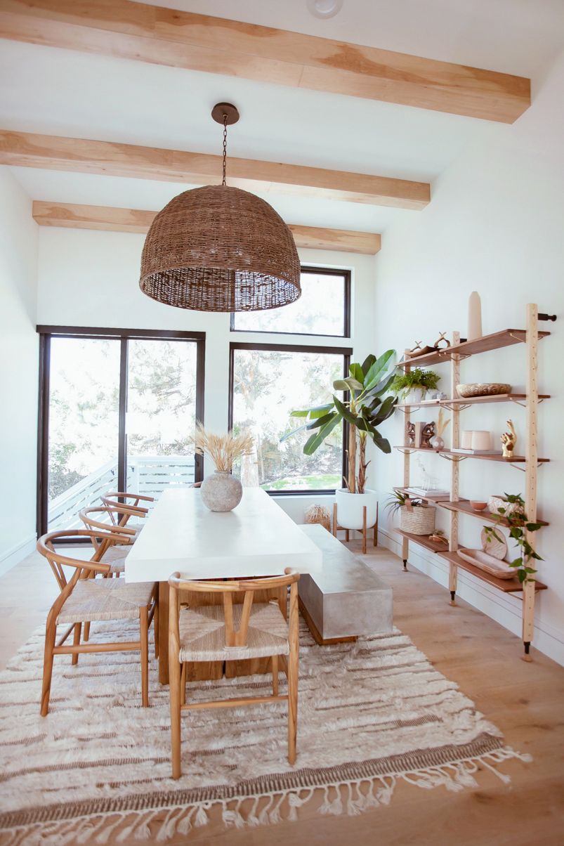 Affordable Chic White Dining Room Table