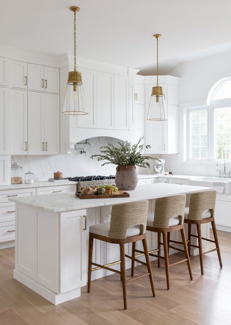 Beautiful White Kitchen Island