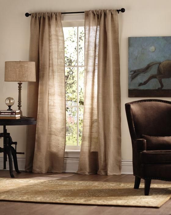 Luxurious Brown Curtains for Living Room