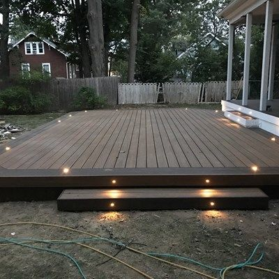 Decking lights to add glow to your evenings