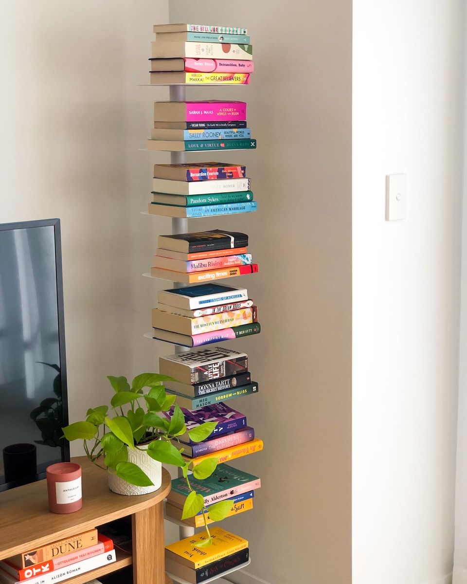 Floating Bookshelves for Modern Home  Setting